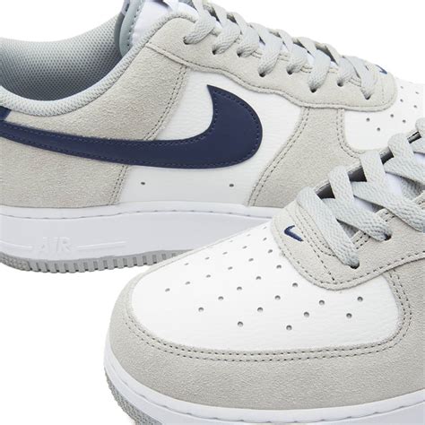 nike air force 1 07 light smoke grey and midnight navy end
