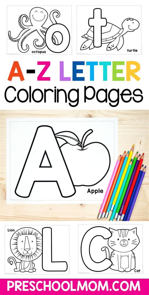 Alphabet Coloring Pages Preschool Letters Preschool Alphabet