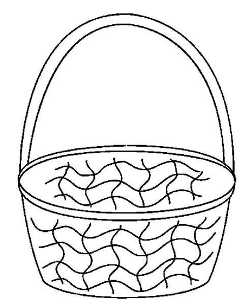 Empty Basket Of Flowers Coloring Pages Best Place To Color