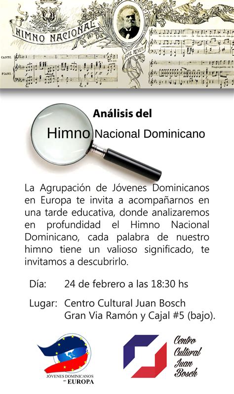 Himno nacional dominicano — saltar a navegación, búsqueda el himno nacional de la república dominicana se llama simplemente himno nacional, que fue el nombre que emilio prud homme le dio a su obra patriótica. Análisis del Himno Nacional Dominicano - Centro Cultural ...