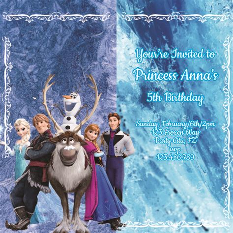 Frozen Printable Birthday Card