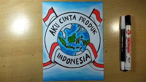 Cara Membuat Poster Cintai Produk Indonesia Youtube