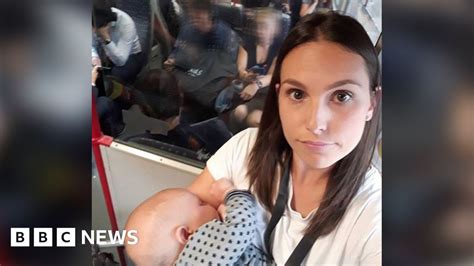 Breastfeeding Mum Forced To Stand On Rush Hour Train Bbc News
