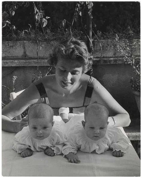 Ingrid Bergman With Her Baby Twins Daughters International Center