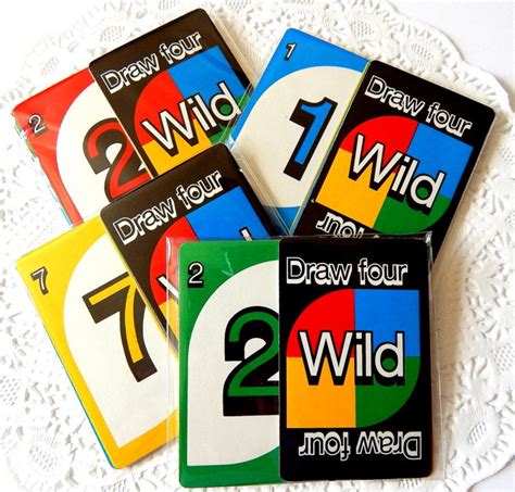 Vintage Uno Cards Card Games Playing Cards By Thepaperbasket