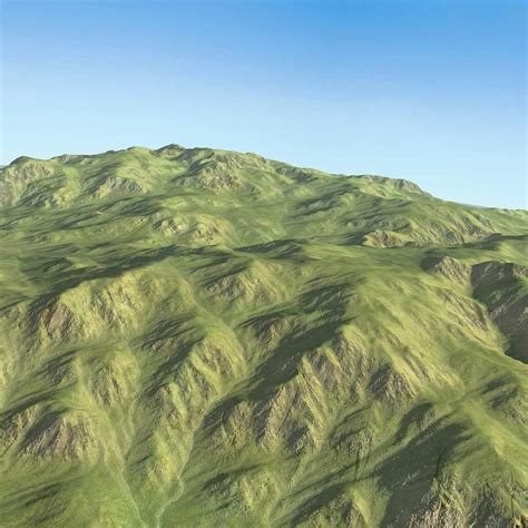 Scottish Hills Landscape Terrain Model