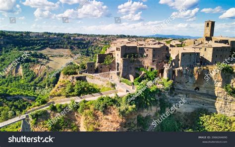 Amazing Aerial View Civita Di Bagnoregio Stock Photo 2066264690