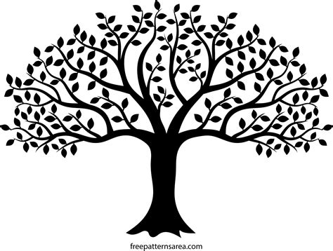 Black And White Tree Silhouette Clipart