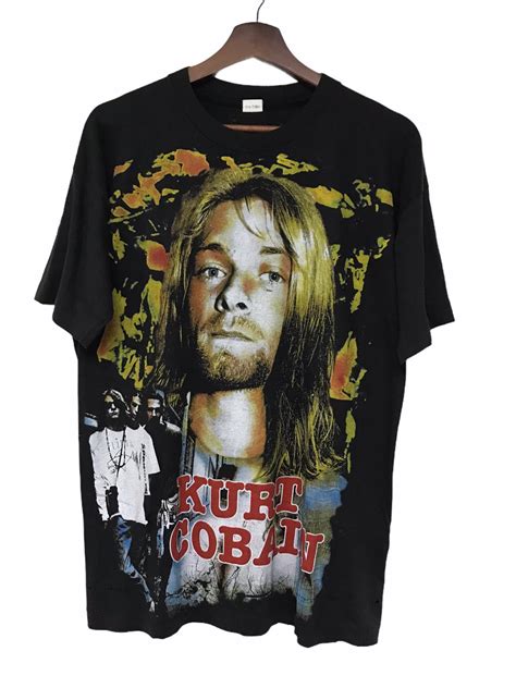 Vintage Kurt Cobain Nirvana Bootleg 90s T Shirt Bidstitch