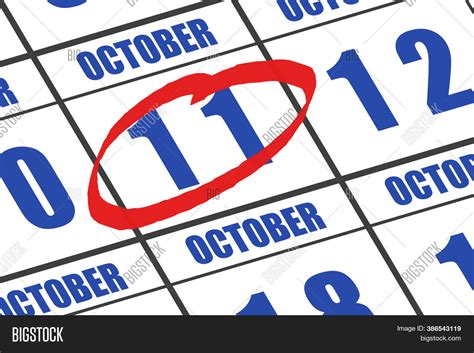 October 11th Day 11 Image And Photo Free Trial Bigstock