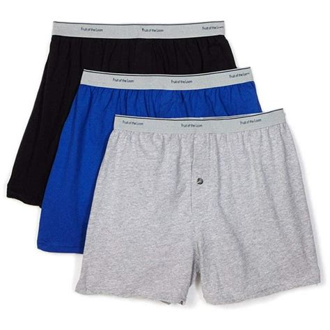 Fruit Of The Loom Fruit Of The Loom Mens 3 Pack Knit Boxer Shorts