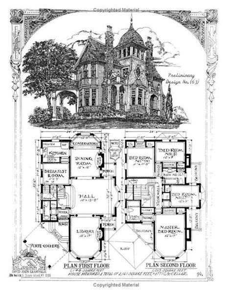 Gothic Victorian Mansion Floor Plans Home Design Books