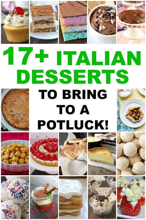 Tiramisu, gelato, ricotta cheesecake, and a delightful assortment of italian cookies. Easy Italian Desserts for Potlucks - Snappy Gourmet