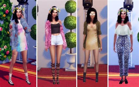Sims 4 Zodiac Custom Content Lookbook Ootd Clothes Dress Tsr Zodiac