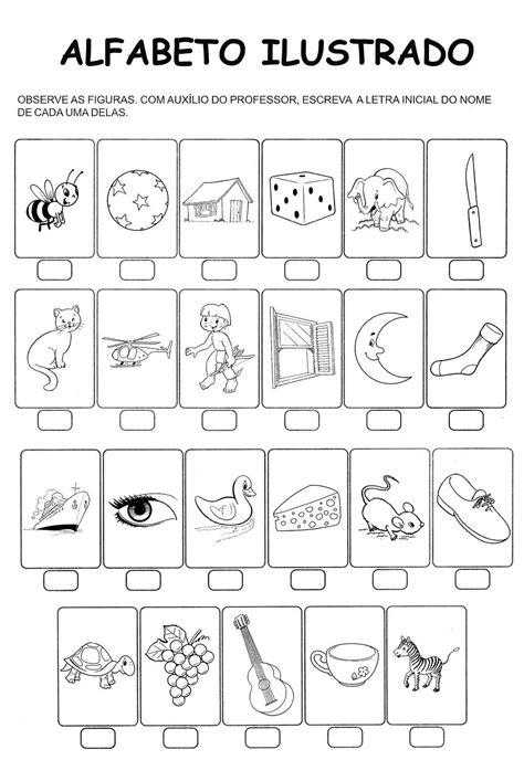 Atividade Alfabeto Educação Infantil Para Imprimir LEARNBRAZ