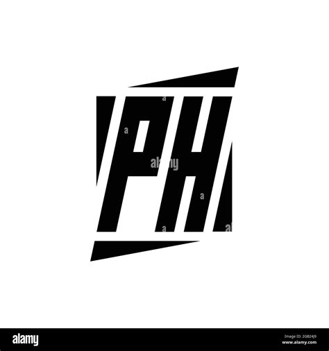 Ph Logo Monogram With Modern Style Concept Design Template Isolated On