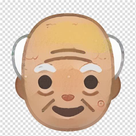 Emoji Face Human Skin Color Old Age Mate Cartoon Nose Head Cheek