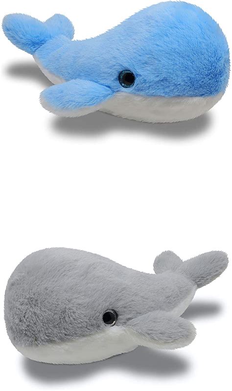 Fluffuns Whale Stuffed Animals 2 Pack Of Stuffed Whale Plush Toys In
