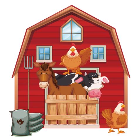 Farm Clipart Barnyard Transparent Background Barn Clipart Png Images