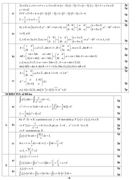 Modele Teză Matematică Clasa A 12 A M2 Științe Semestrul 1 Rezolvări