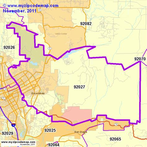 Zip Code Map Of 92027 Demographic Profile Residential Housing