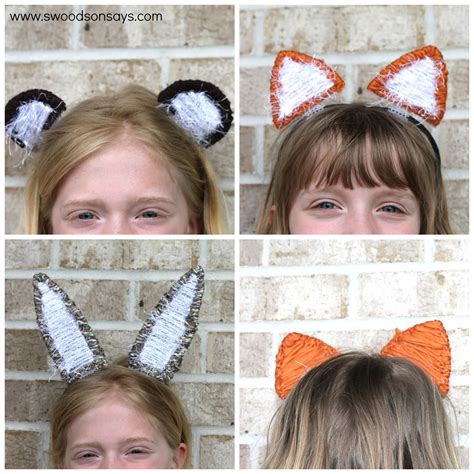 Diy Animal Ear Headband Plastic Canvas Blog Hop Diy Animal Ears