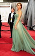 Sexy Prom Dress: Maria Menounos wearing a light green dress elegant ...