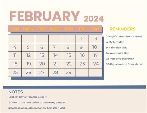 February 2024 Calendar Microsoft Word 2024 Calendar Printable