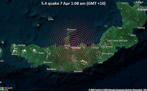 Quake Info Light Mag 45 Earthquake Bismarck Sea 18 Km North Of