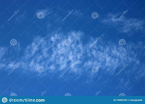 Cirrocumulus Clouds Seen Against Blue Sky Stock Image Image Of Water