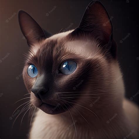 Premium Photo Siamese Cat Breeds Adorable Image Of A Cat With