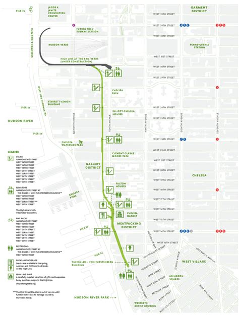Map Of High Line Nyc Squaw Valley Trail Map