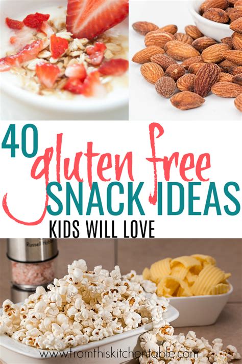 The Best Gluten Free Snacks for Kids - From This Kitchen Table