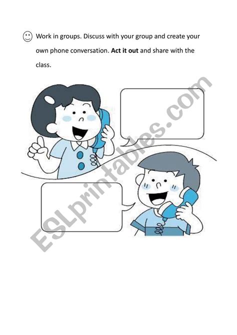 Telephone Conversation Esl Worksheet By Rubylovecharmy