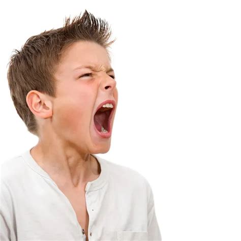 Close Up Portrait Of Boy Shouting — Stock Photo © Karelnoppe 9347128