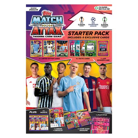 2023 24 Topps Match Attax Uefa Champions League Starter Pack