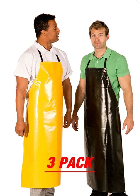 Hilite 3 Pack Janitorial And Chemical Adjustable Extra Long Aprons