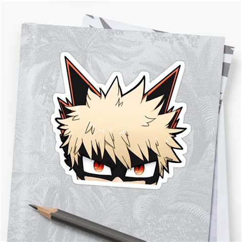 Bakugo Sticker By Rindingo Redbubble