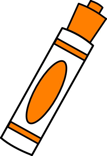 Marker Orange Clip Art At Vector Clip Art Online Royalty