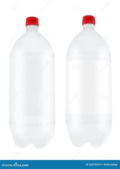 Empty Two Liter Plastic Bottles Stock Illustration Illustration Of