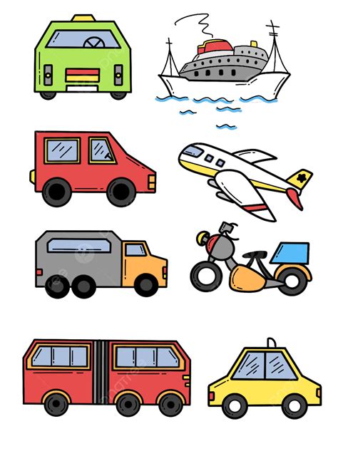 Transportation Bus Png Image Cute Cartoon Bus Transportation Hand