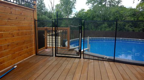 Is a mesh pool fence enough to prevent a dog from accessing the pool? Removable swimming pool fence in Laval - Clôture Piscine ...