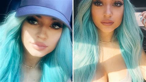 kylie jenner s blue coachella hair — get her mermaid look hollywood life