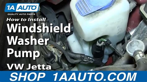 How To Replace Windshield Washer Pump 99 05 Volkswagen Jetta Or Golf