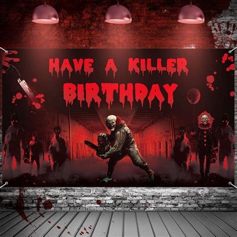Buy Have A Killer Birthday Party Decorations Backdrop Banner Scary