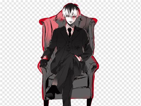 Anime Boy Sitting On Chair