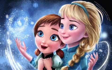 Gambar Frozen Elsa Anna Digital Fan Art Wallpapers Wallpaper Hd Gambar Di Rebanas Rebanas
