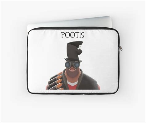 Tf2 Gibus Heavy Pootis Laptop Sleeve By Gibuscentral Redbubble