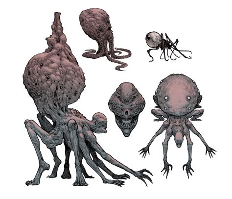 Flesh Spider By Stephen 0akley On Deviantart Monster Concept Art