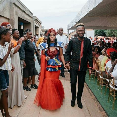 latest wedding tswana shweshwe dresses couples will love artofit